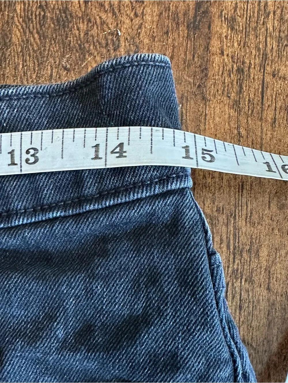 J. Crew Factory |  Classic Black Wash Denim Cutoff Shorts Button Fly, Size 26